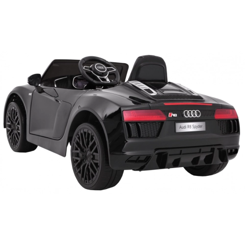 AUTO AUDI R8 Spyder RS na kołach PIANKOWYCH  Czarny  (JJ2198)